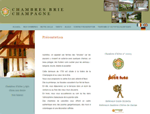 Tablet Screenshot of chambres-brie-champagne.com